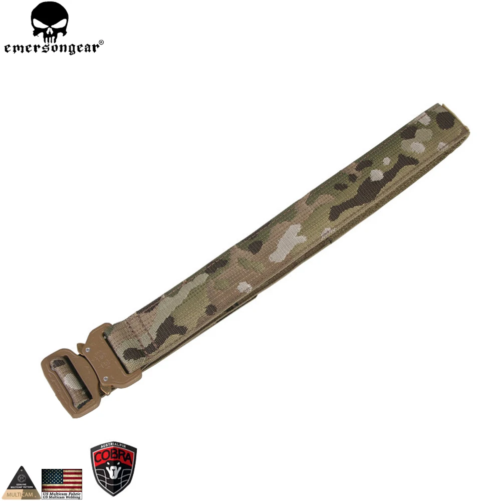 Emersongear-Cinturón táctico de 1,5 pulgadas, cinturón de tirador con gancho y bucle, cinturón táctico de camuflaje múltiple de nailon para caza Emerson EM9301 - imagen 5