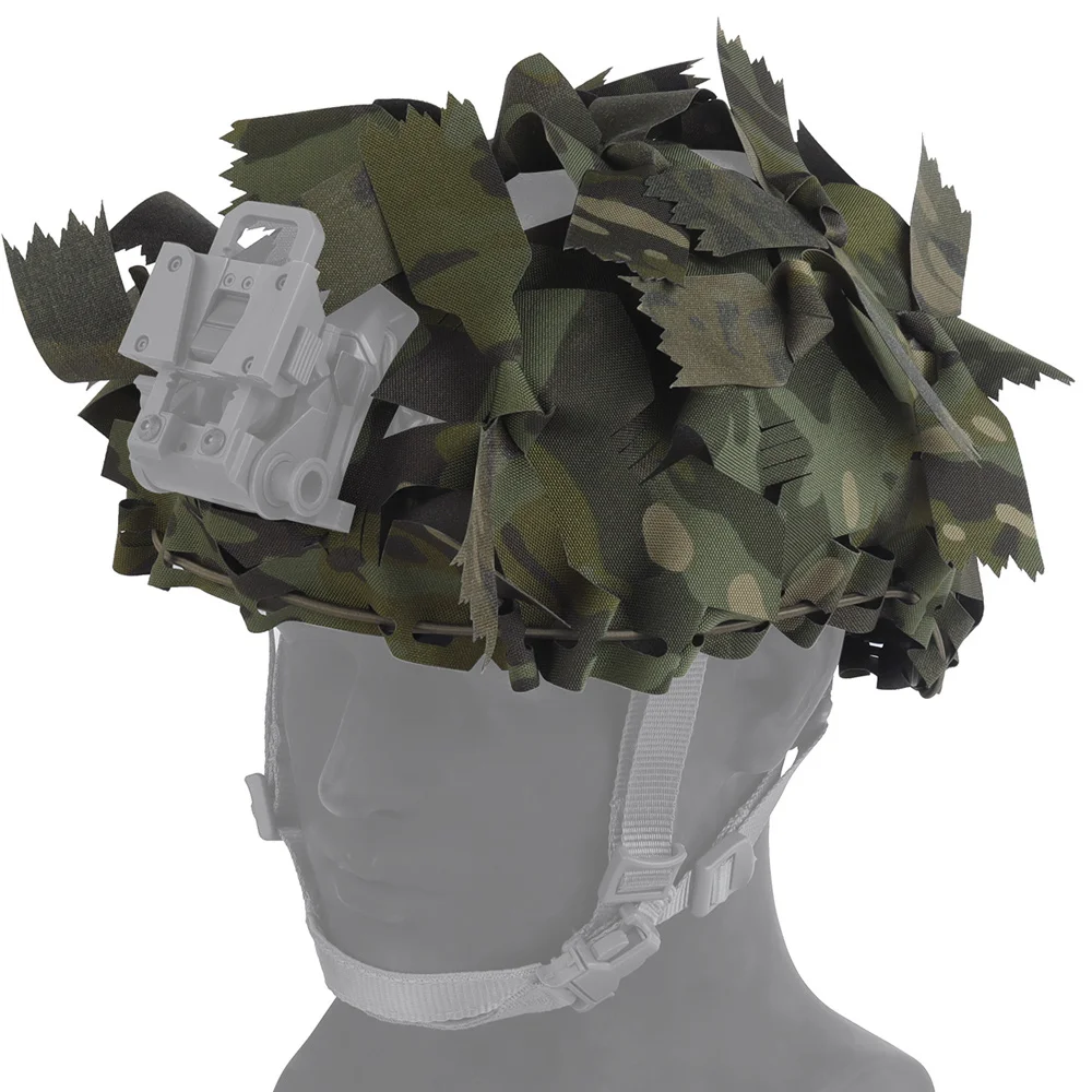 Red de camuflaje 3D, cubierta para casco Airsoft, corte láser, táctico, rápido, corte alto, Scrim, caza, tiro, cubierta para casco balístico - imagen 2
