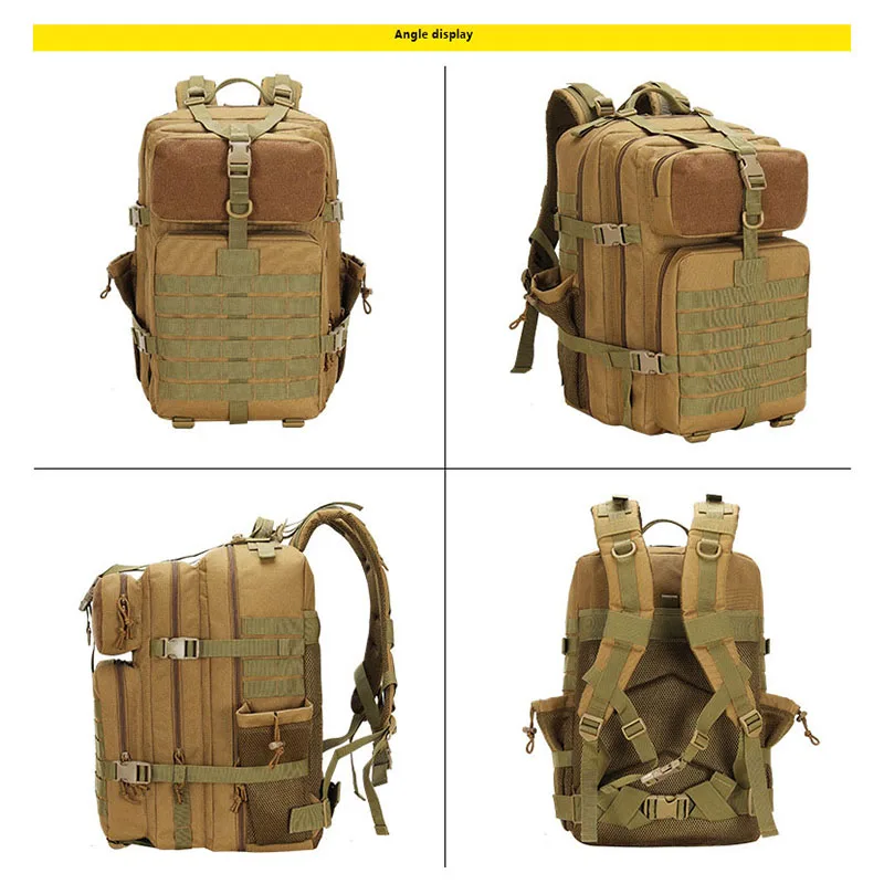 Mochila multifunción para hombre, bolso táctico para acampar, viaje, equipo deportivo informal, para exteriores, 2023 - imagen 5