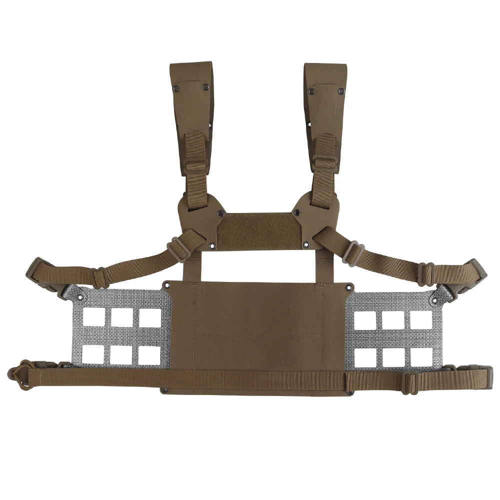 Chaleco colgante de pecho extendido FC V2, placa de pecho de camuflaje, chaleco táctico de aparejo de pecho para accesorios de caza - imagen 4