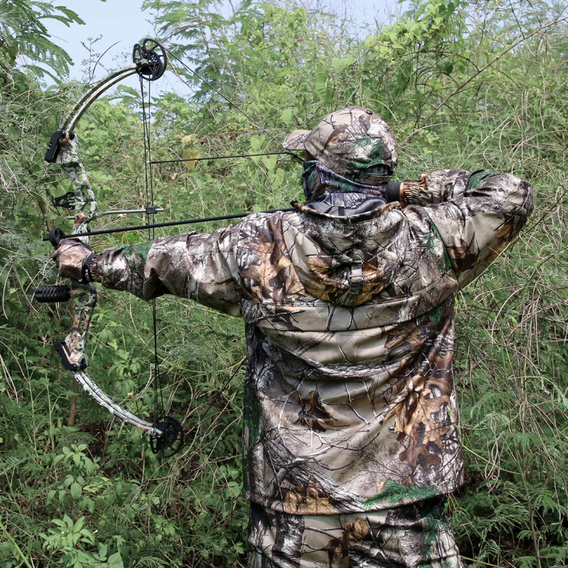 Primavera otoño árbol Camo caza pesca Ghillie traje suave transpirable impermeable deportes tácticos vida silvestre CS juegos ropa - imagen 5