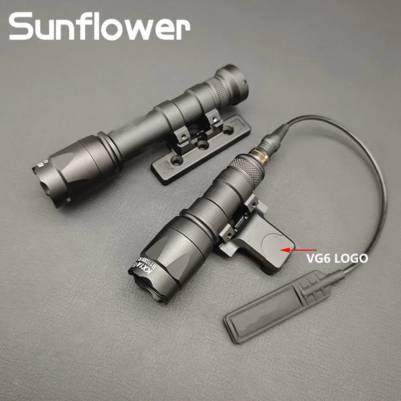 SF M300 M600 Mini luz de explorador SF M300B M300C Airsoft Rifle armas linterna caza antorcha interruptor de presión Mlok Picatinny