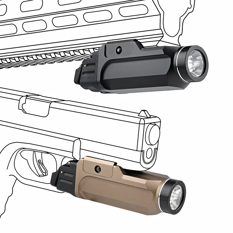 WADSN-linterna táctica TLR-9 para arma, Metal, 1000 lúmenes, luz estroboscópica LED TLR9, 20mm, Glock 17, Rifle Airsoft, TLR9, antorcha exploradora - imagen 4