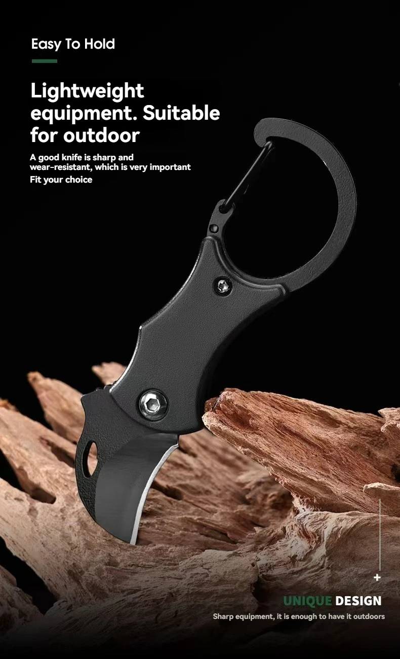 Uso del cuchillo multiusos en camping