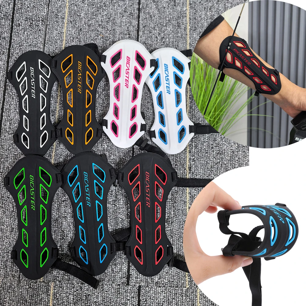 Protector de brazo para tiro con arco, silicona suave, correa protectora ajustable, arco largo tradicional, arco recurvo, tiro al aire libre, caza, 1 ud. - imagen 2