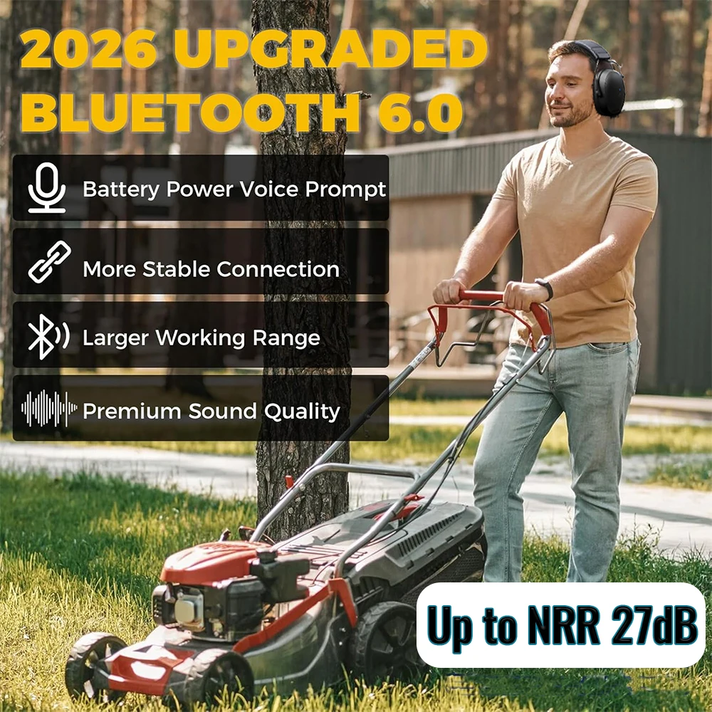 EB20 Auriculares Bluetooth 6.0 protección auditiva reducción de ruido - imagen 3