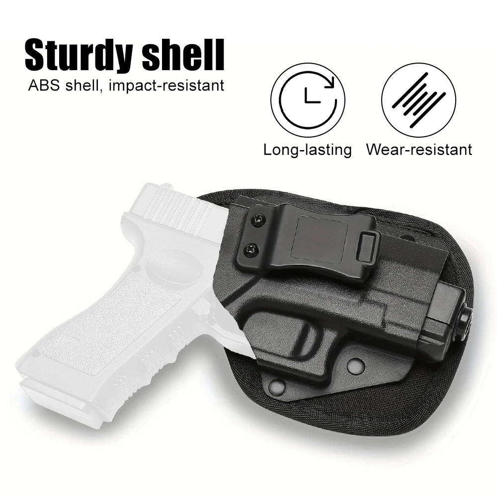 Funda para pistola táctica, funda para pistola de transporte oculta de liberación rápida con Clip para cinturón para accesorios de caza G17 G19 G26 1911 M9 - imagen 2