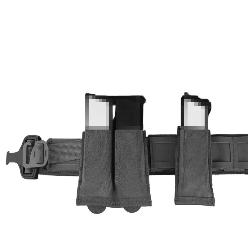 Bolsa para revista individual elástica ligera, 9mm.40.45ACP, Airsoft, caza, tapa abierta, bolsa magnética rápida, bolsa para cinturón de caza Molle - imagen 4