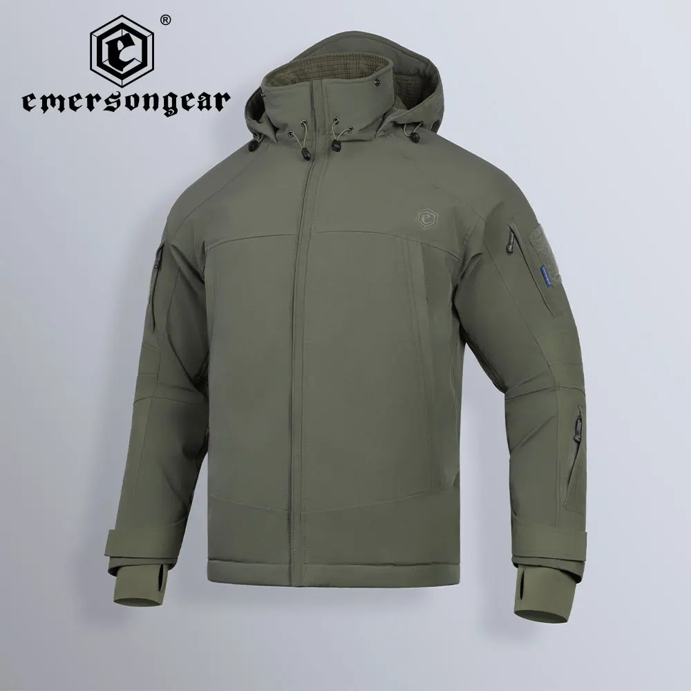 Emersongear-abrigo táctico para hombre, chaqueta cálida militar de invierno, abrigo con capucha impermeable y aislamiento Thinsulate para exteriores