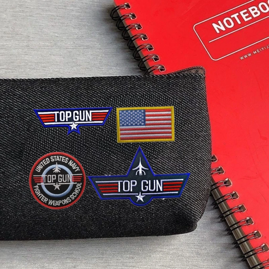 Parche bordado de nubes ambiciosas para planchar, insignia de moral táctica militar, mochila, chaleco, pegatinas, 4 piezas - imagen 4