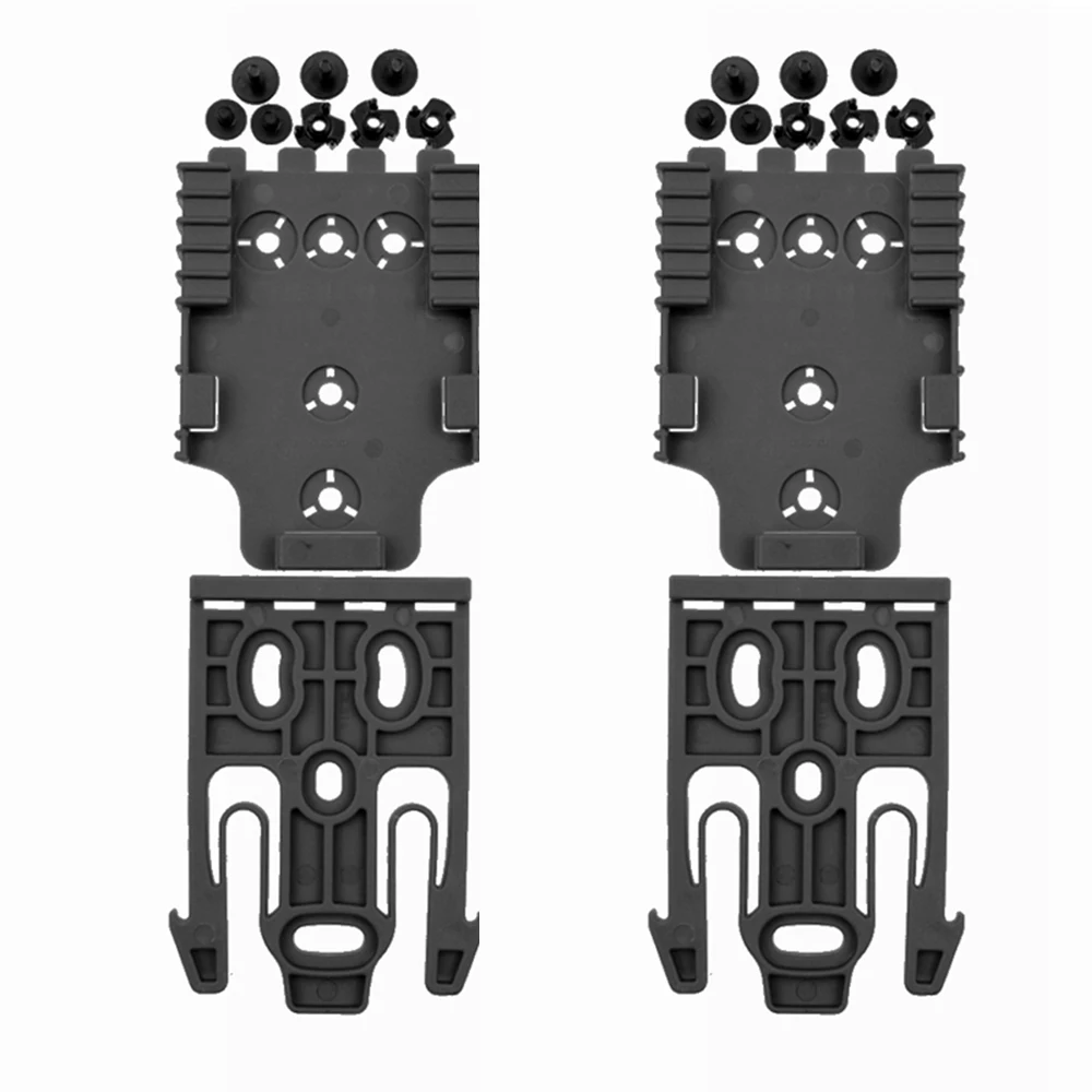 Funda pistola QLS sistema conexión rápida adaptadores táctica
