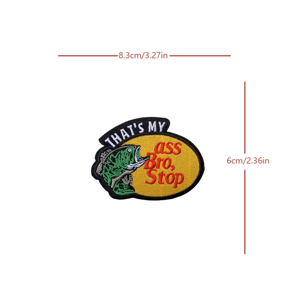 QUE ES MY X BRO STOP-Parche de meme divertido, pegatina de moral de Velcros, insignia bordada militar táctica con gancho y bucle para mochila Molle - imagen 4