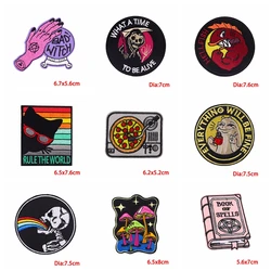 Parche bordado calavera terror – Thermoadhesivo militar para ropa