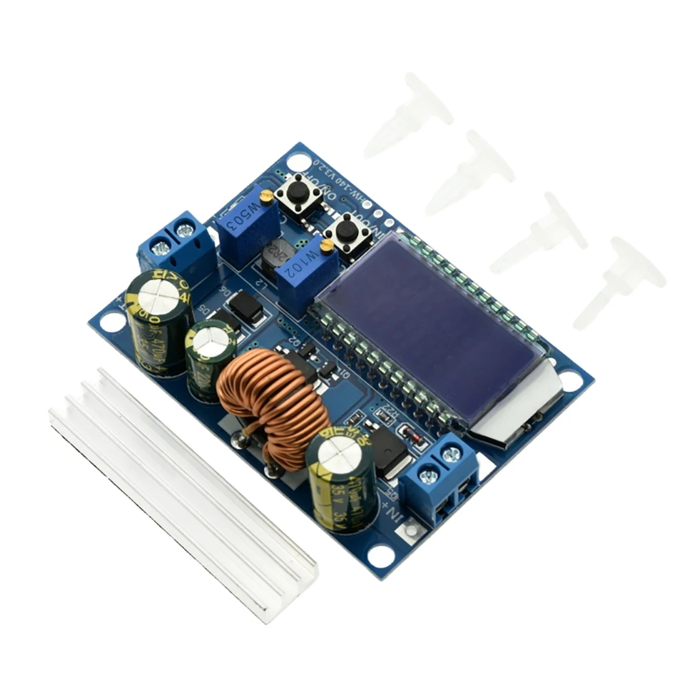 Módulo convertidor Buck Boost DC-DC 5,5-30V a 0,5-30V 4A 35W regulador de voltaje reductor ajustable voltímetro Digital LCD - imagen 4