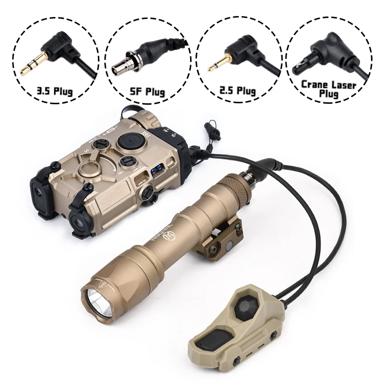 Tactical WADSN AXON UNIT Botón Modular Dual Función Interruptor Remoto de Presión para Airsoft SF/2.5/3.5/Conector Crane Compatible con PEQ NGAL OGL Laser - imagen 5