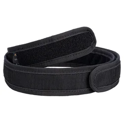 Cinturón táctico ajustable negro nailon interior para hombre deporte