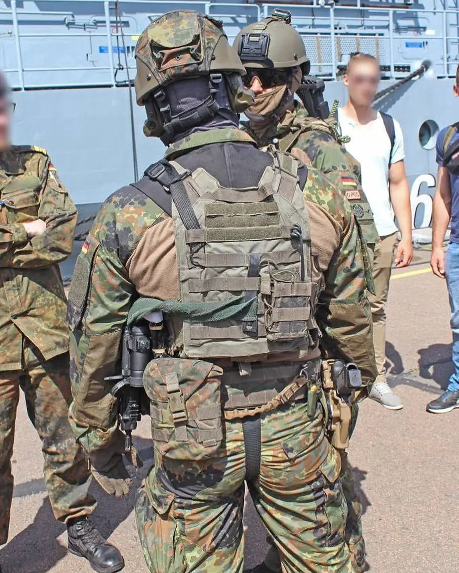 Cinturón táctico Molle estilo camuflaje alemán K-S K