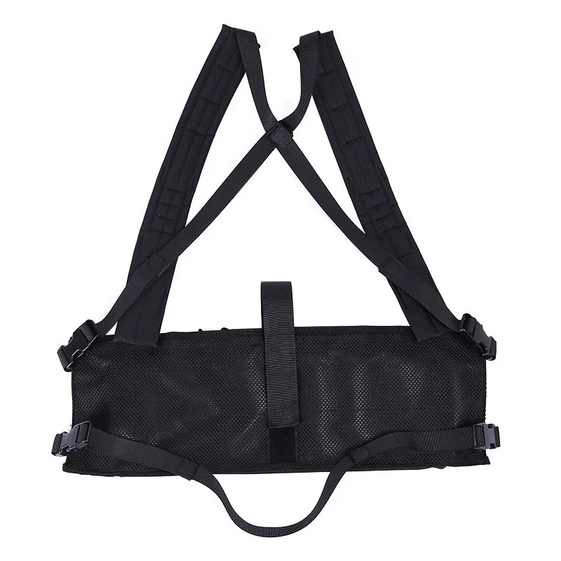 Aparejo de pecho táctico de panel modular, tirantes de combate Airsoft, bolsa de revista con correa de hombro ajustable, correa de cintura - imagen 5