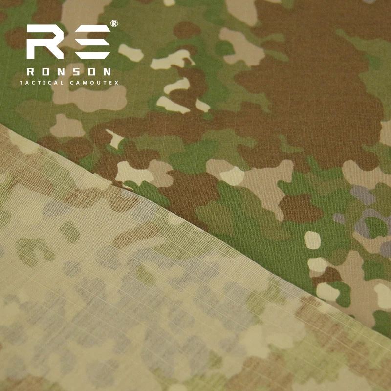 Tela antiinfrarrojos IRR a cuadros De nailon y algodón De camuflaje todoterreno alemán para traje De rana táctico al aire libre - imagen 5