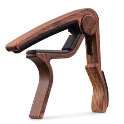 Capo metálico con cojín de silicona para guitarra y ukelele