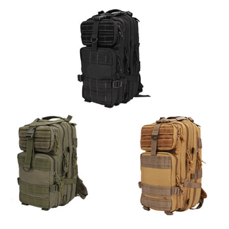 Mochila táctica YAKEDA 600D Molle bolsas para exteriores senderismo mochila 3P paquete de asalto bolsa de combate de viaje impermeable