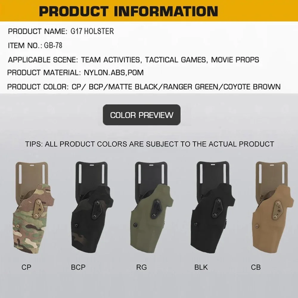 Funda Glock G17 Kydex con pata caída QLS y extracción rápida - imagen 2