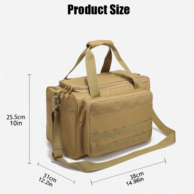 Bolsa multifunción para pistola de caza Airsoft, estuche para pistola de entrenamiento de Tiro Táctico al aire libre con correa de hombro - imagen 3
