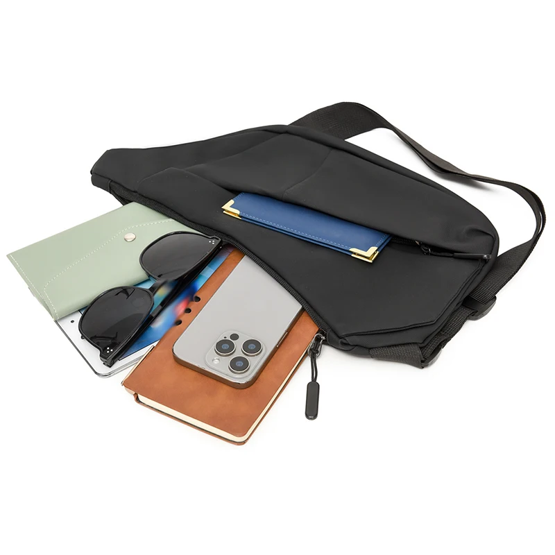 Bolso de pecho para hombre al aire libre, bolso cruzado grande para deportes, escalada, senderismo, viaje, entrenamiento físico, correr, senderismo, ciclismo, bolso de hombro - imagen 5