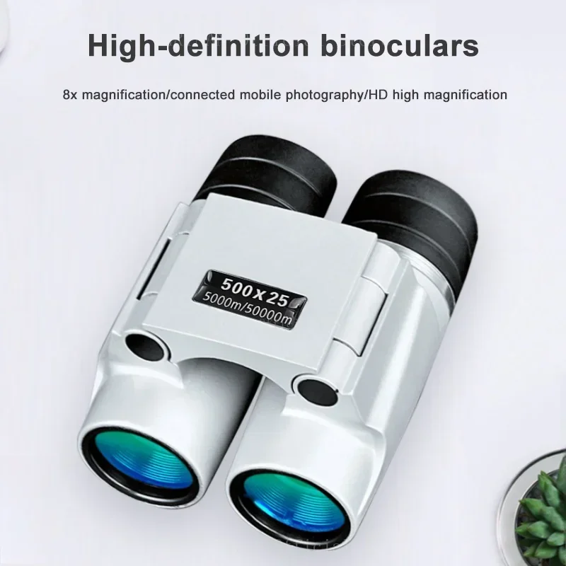 Binoculares portátiles de largo alcance para caza, telescopio plegable potente de 500x25 con Zoom Hd de 5000M/50000M, Ideal para deportes al aire libre y Camping - imagen 5