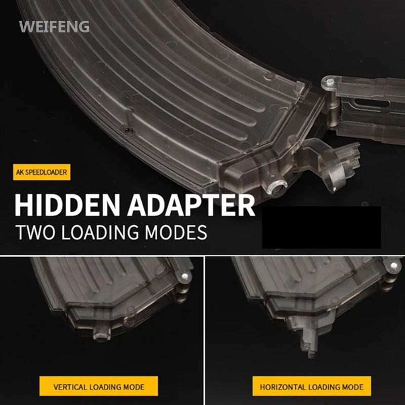 AK Speedloader BB-cargador de velocidad BB de plástico, juegos de guerra, cargador táctico BB, Paintball, accesorio de tiro de caza al aire libre - imagen 2