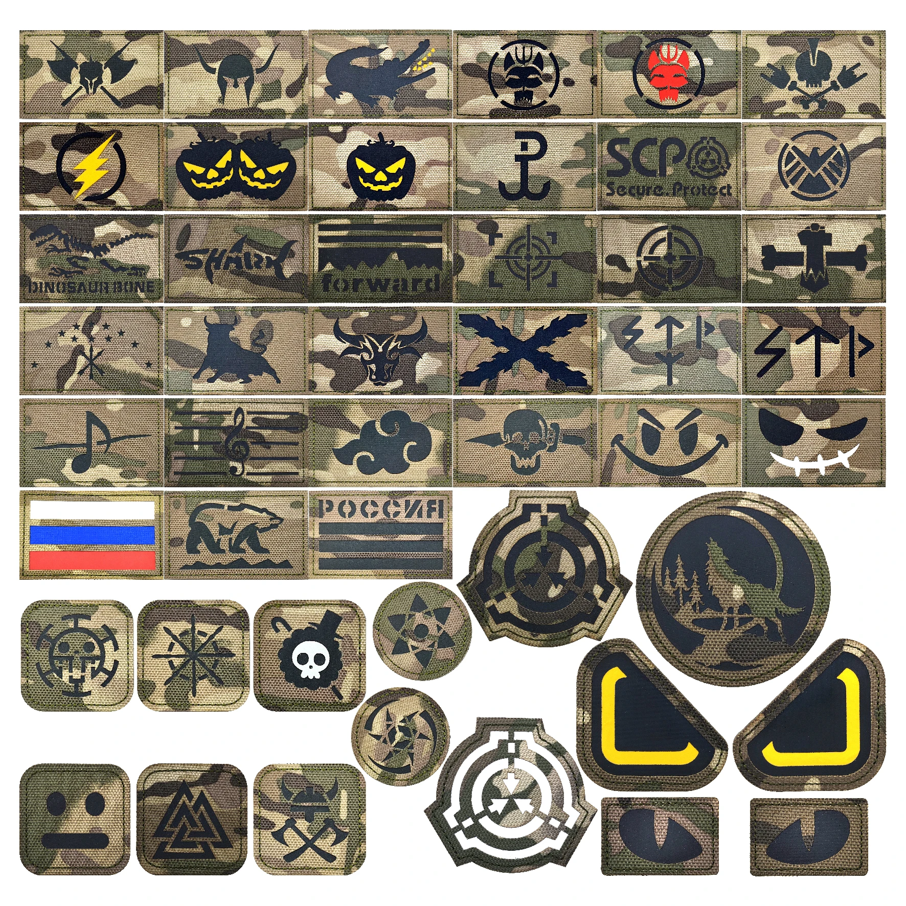 Parche táctico militar con hebilla de nailon, bordado, ropa de jungla al aire libre, Micro capítulo, mochila, parche decorativo con gancho y bucle - imagen 5