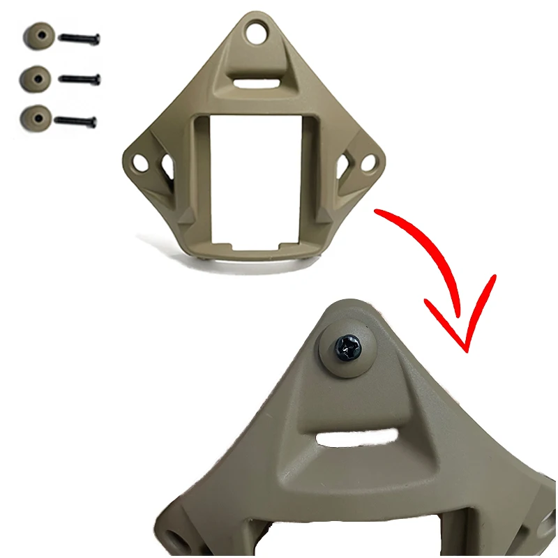 Casco táctico de nailon NVG, adaptador de visión nocturna compatible con soporte FAST MICH, accesorios para cascos de equitación CS, 2 uds. - imagen 3