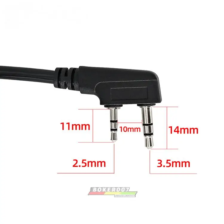 Nuevo Silynx U94 PTT auriculares tácticos interruptor de tecla de lanzamiento k-head Kenwood Port negro - imagen 5