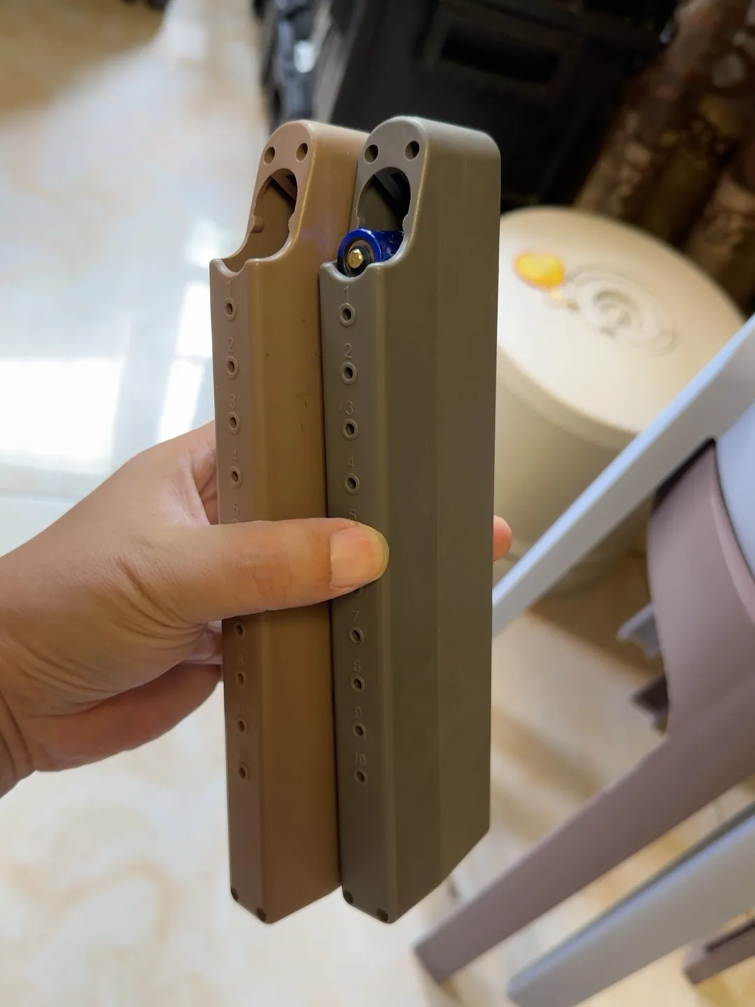 Caja de pilas AA FMA CR123, caja de almacenamiento de plástico, organizador protector portátil