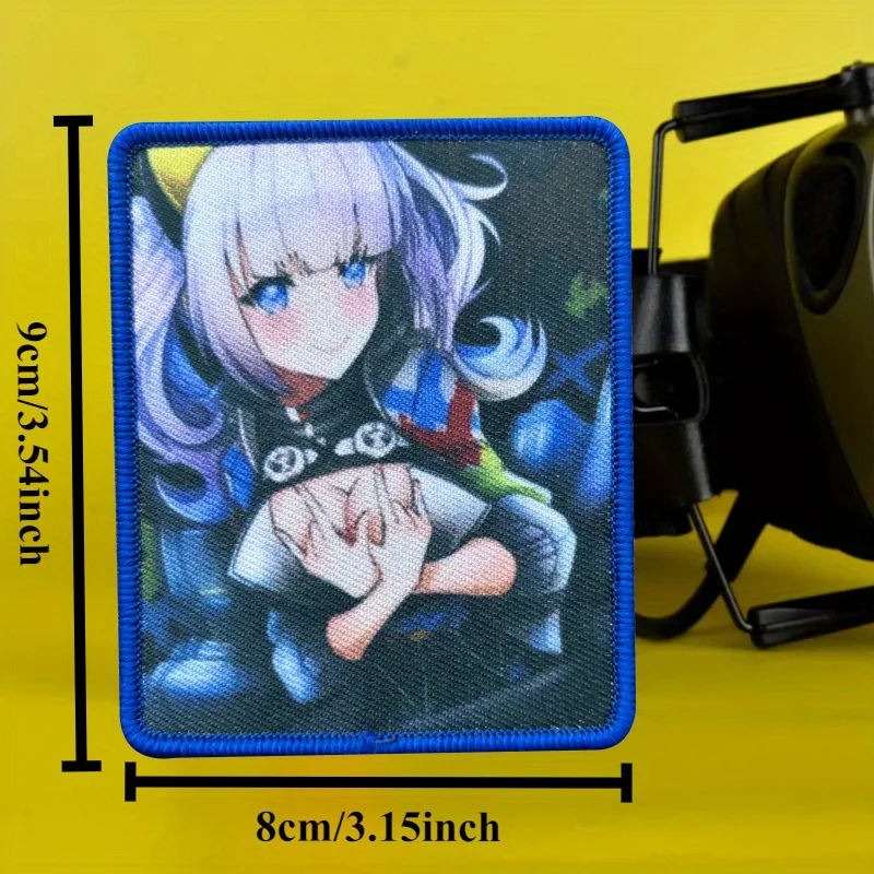 Emblema de gancho y bucle impreso "Kaguya Luna", parche táctico de moral de chica de Anime, insignia militar, brazalete de combate, pegatinas para mochila - imagen 2