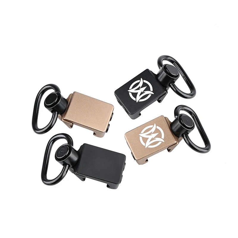 WADSN hebilla de correa táctica QD, adaptador giratorio de eslinga, montaje de riel de 20mm, hebilla de correa de Metal, botón de montaje en bucle de acero - imagen 4