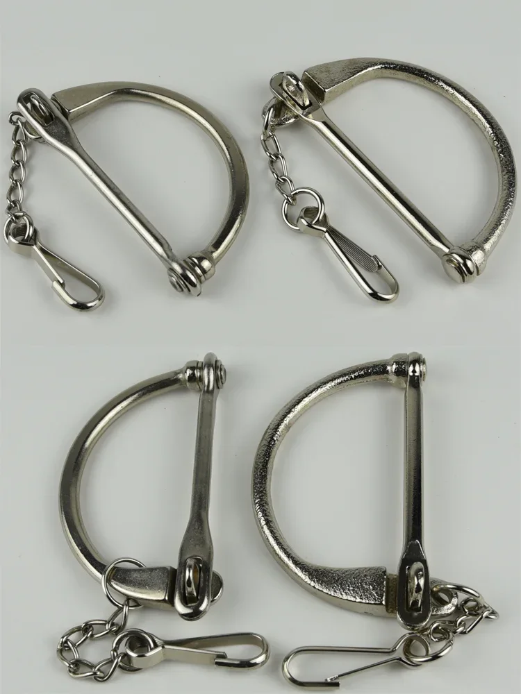 Cerradura de herradura de acero blanco, manija de bloqueo de tácticas alemanas - imagen 4