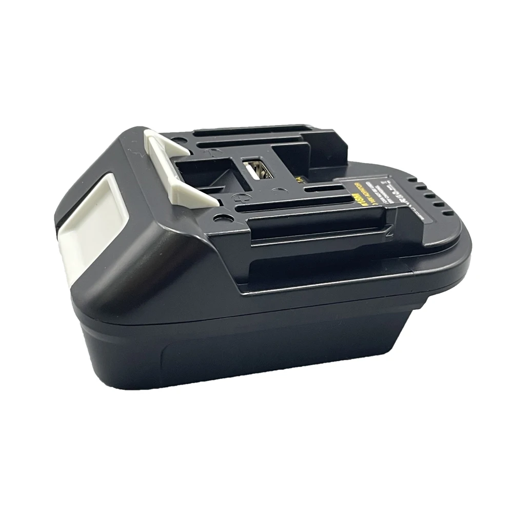 Adaptador de Batería DM18M con Conector de Carga USB para Baterías Dewalt de 20V y Milwaukee de 18V, Convierte a Makita de 18V BL1830 (Sin Batería) - imagen 3