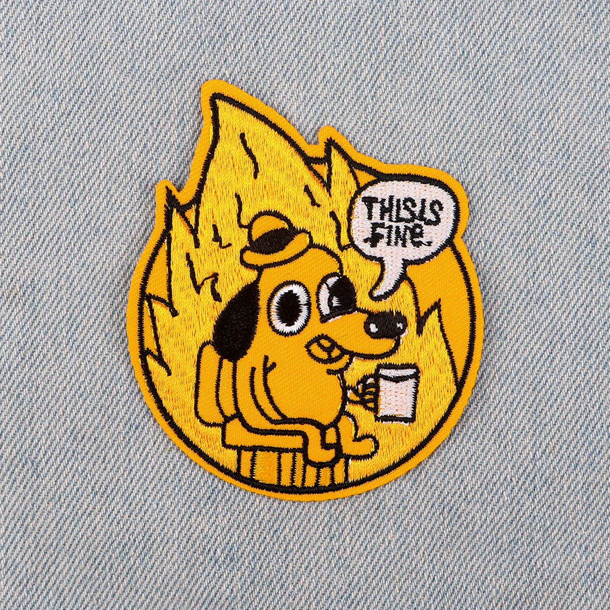 Parche bordado fino, parches divertidos para planchar con perros para ropa, parches termoadhesivos para ropa, insignias para coser DIY - imagen 2