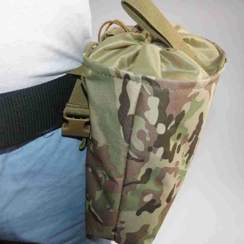 Bolsa plegable Molle para revistas, bolsa de caída para senderismo al aire libre, munición de caza, herramienta EDC, riñonera, funda plegable para recuperación de utilidad - imagen 5