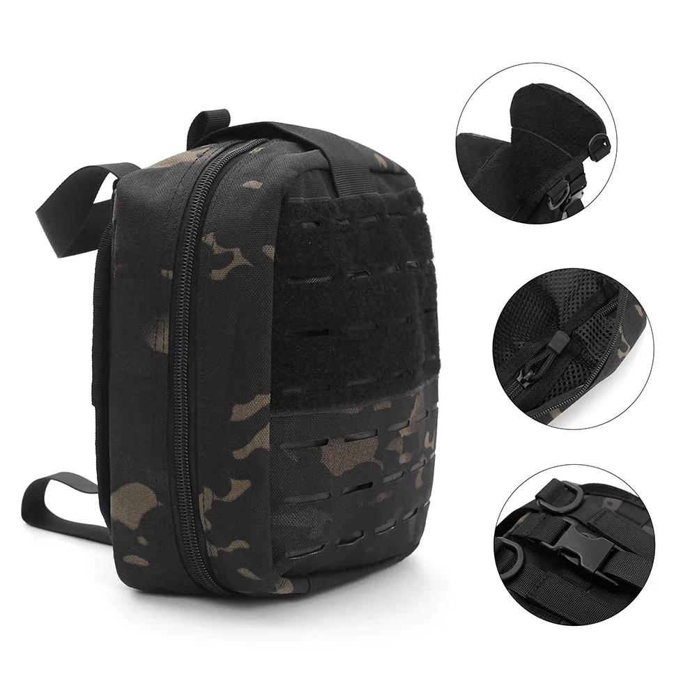 Bolsa táctica Molle EDC, bolsa de primeros auxilios, bolsa para teléfono móvil, equipo de rescate médico de emergencia, kit práctico, bolsa de caza - imagen 2