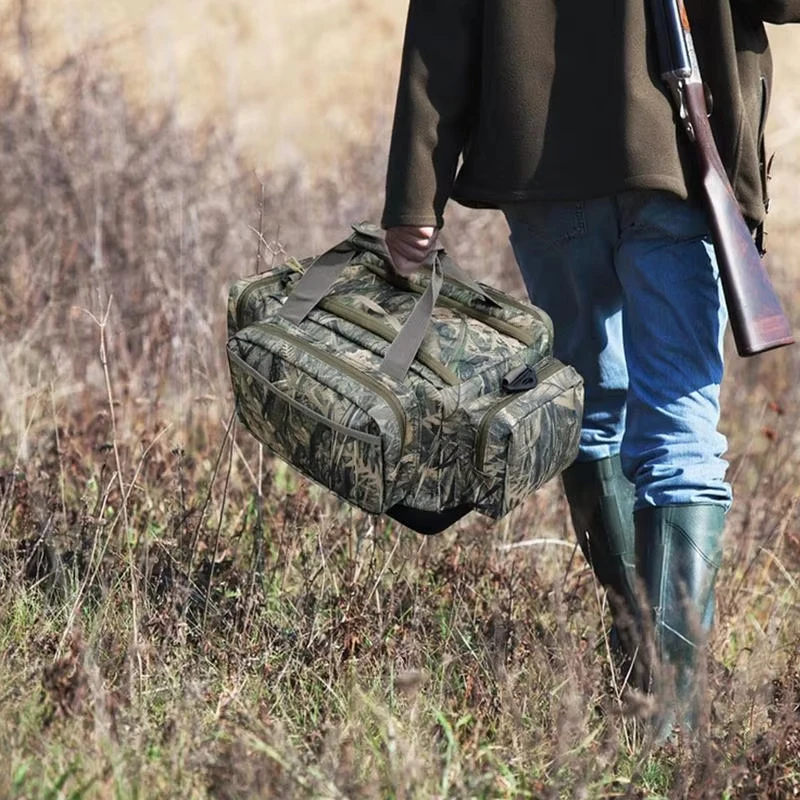 Bolso de mano resistente para caza de patos al aire libre, bolso de hombro flotante para caza, bolso ciego de camuflaje con bolsa de PVC transparente, fondo duro - imagen 3