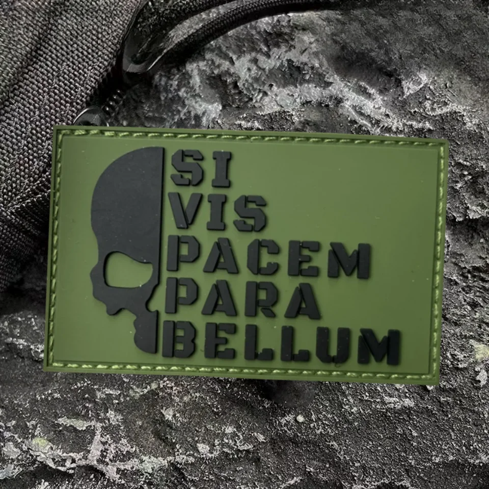 Parche PVC moral militar 'Si desea paz' – Insignia táctica - imagen 4