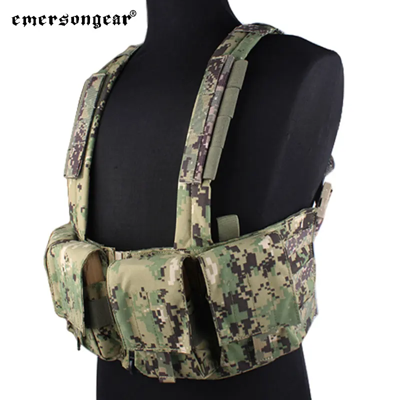 EMERSONGEAR 7,62 aparejo de pecho táctico con bolsa Mag para portador de placa Airsoft Trekking entrenamiento combate equipo caza - imagen 2