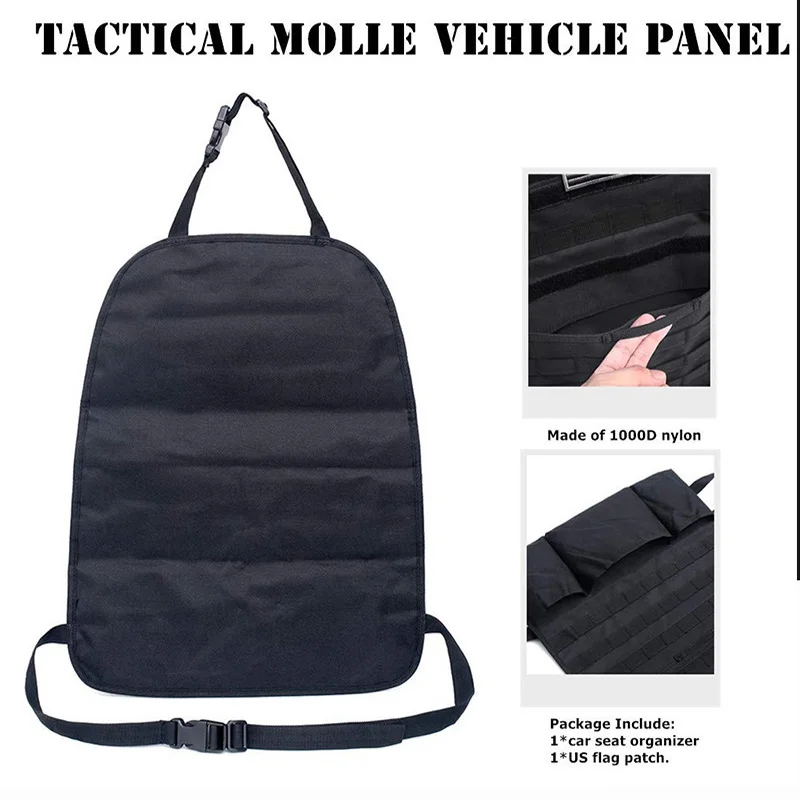 Organizador táctico para coche, bolsa de almacenamiento para asiento trasero, bolsas colgantes de camuflaje multifunción, bolsillo para guardar y orden, accesorios interiores - imagen 5