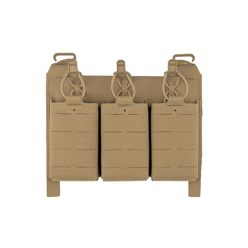 Bolsa táctica para revistas 5,56, chaleco, Panel en el pecho, conversión de expansión, bolsa portadora Triple Mag, bolsa de corte láser Molle - imagen 3