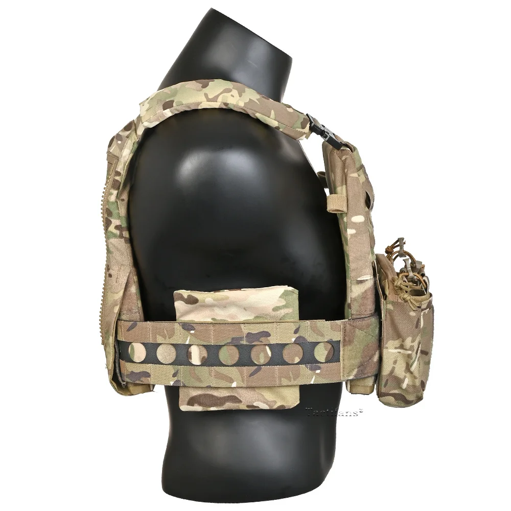 Chaleco táctico estilo Ferro FCPC V5, portador de placa, faja con solapa frontal doble, hombro acolchado, chaleco de caza Airsoft - imagen 4