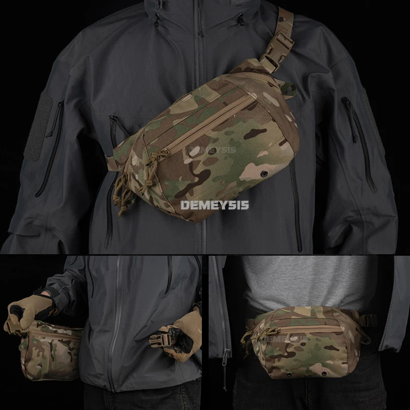 Bolsas de cintura para caza al aire libre, bolsas deportivas con correa ajustable, riñoneras grandes, mochila de combate táctico, bolsa de gran capacidad - imagen 4