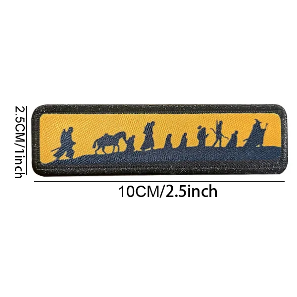 Accesorios para bolsa al aire libre, brazalete de Anime del Señor de los Anillos, paisaje de amanecer y puesta de sol, mochila táctica, insignia de moral, parche para chaqueta - imagen 5