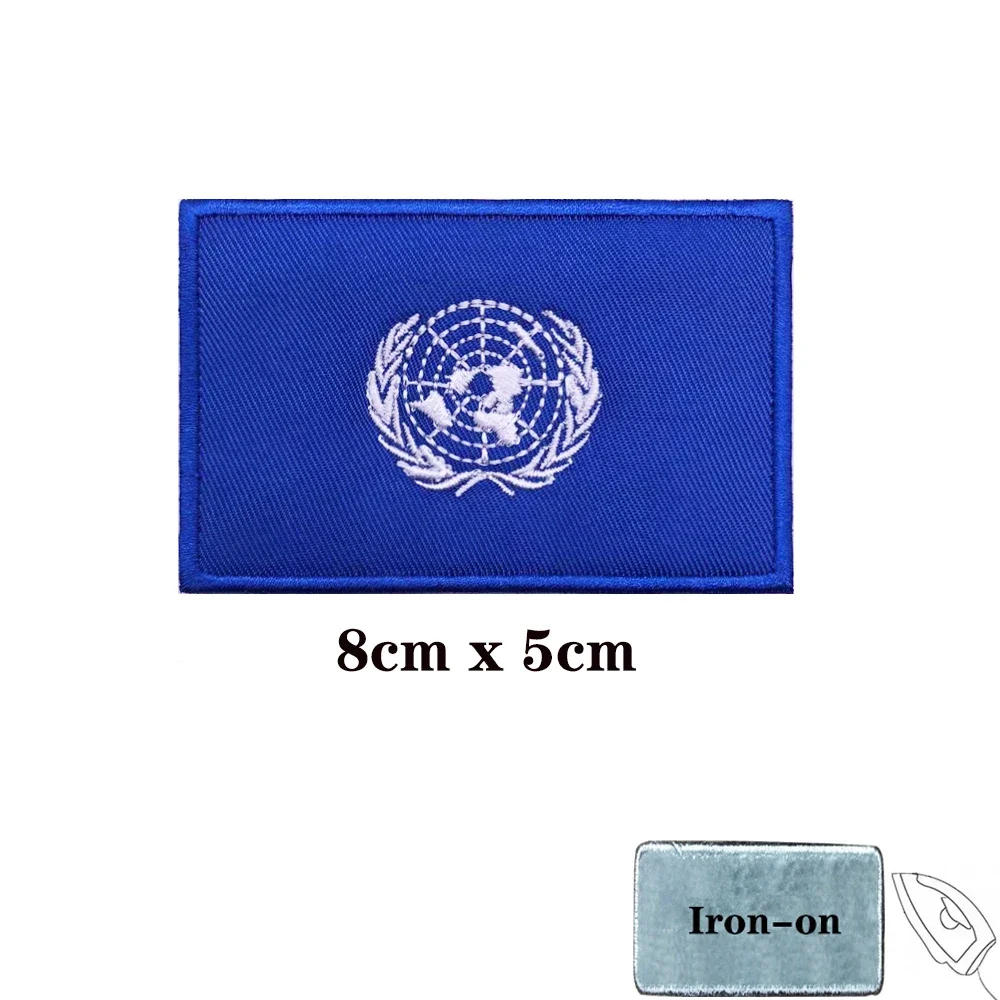 Parche bordado con banda para el brazo, insignia de planchado con lazo, banda militar, Estados Unidos - imagen 2